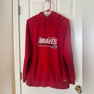Atlanta Braves Red Hoodie Size L